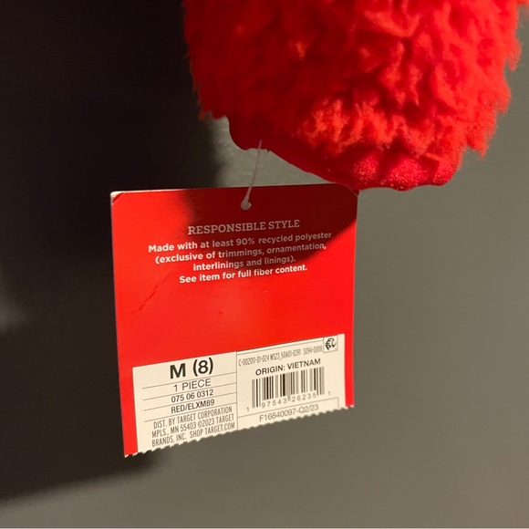 NWT Wondershop Red 1/4 Zip Sherpa Pull-Over, size medium, soft and cozy! - Picture 5 of 6